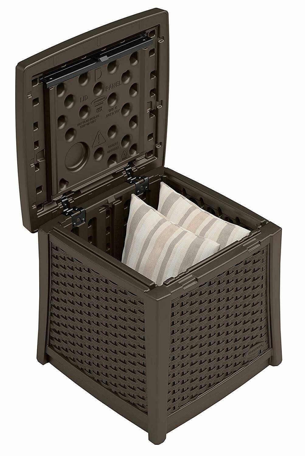 Resin Patio Storage End Table H79984
