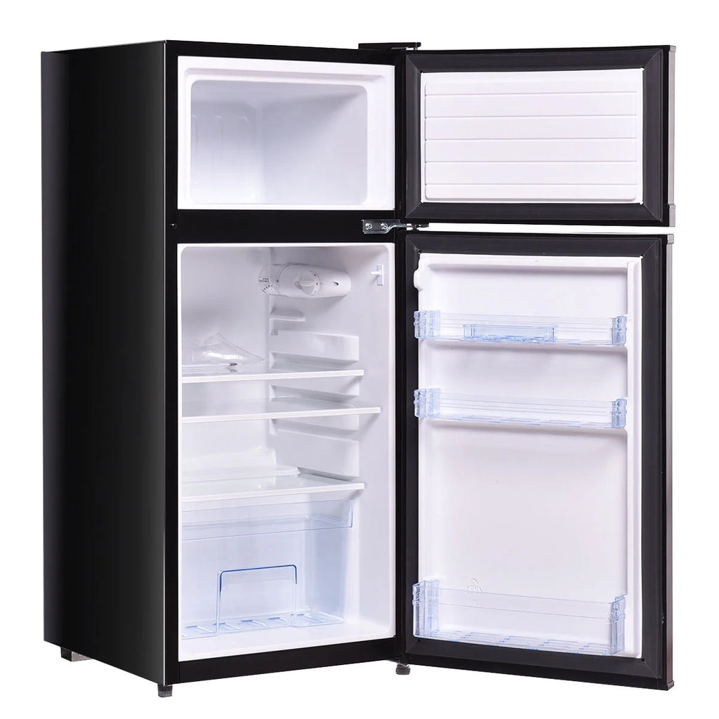 2 Doors 3.4 cu ft. Compact Mini Refrigerator Freezer D184