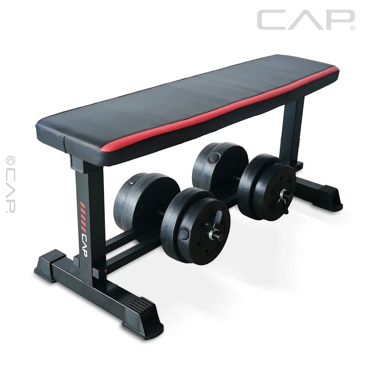 Flat Weight Bench & 50 lb Adjustable Dumbbell Set N51880