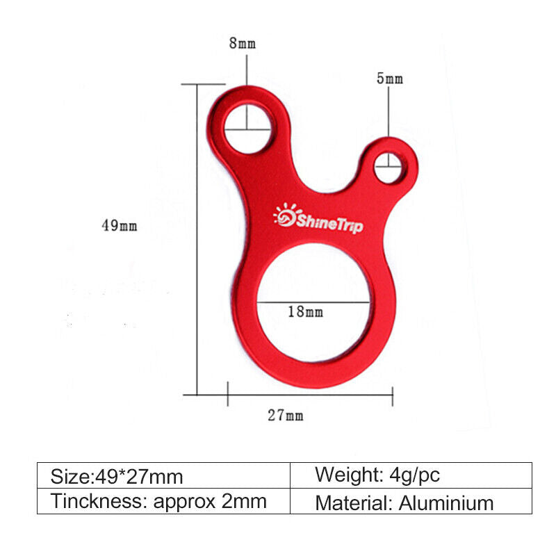 3 Hole Aluminium Alloy Tent Tensioner Cords N51701