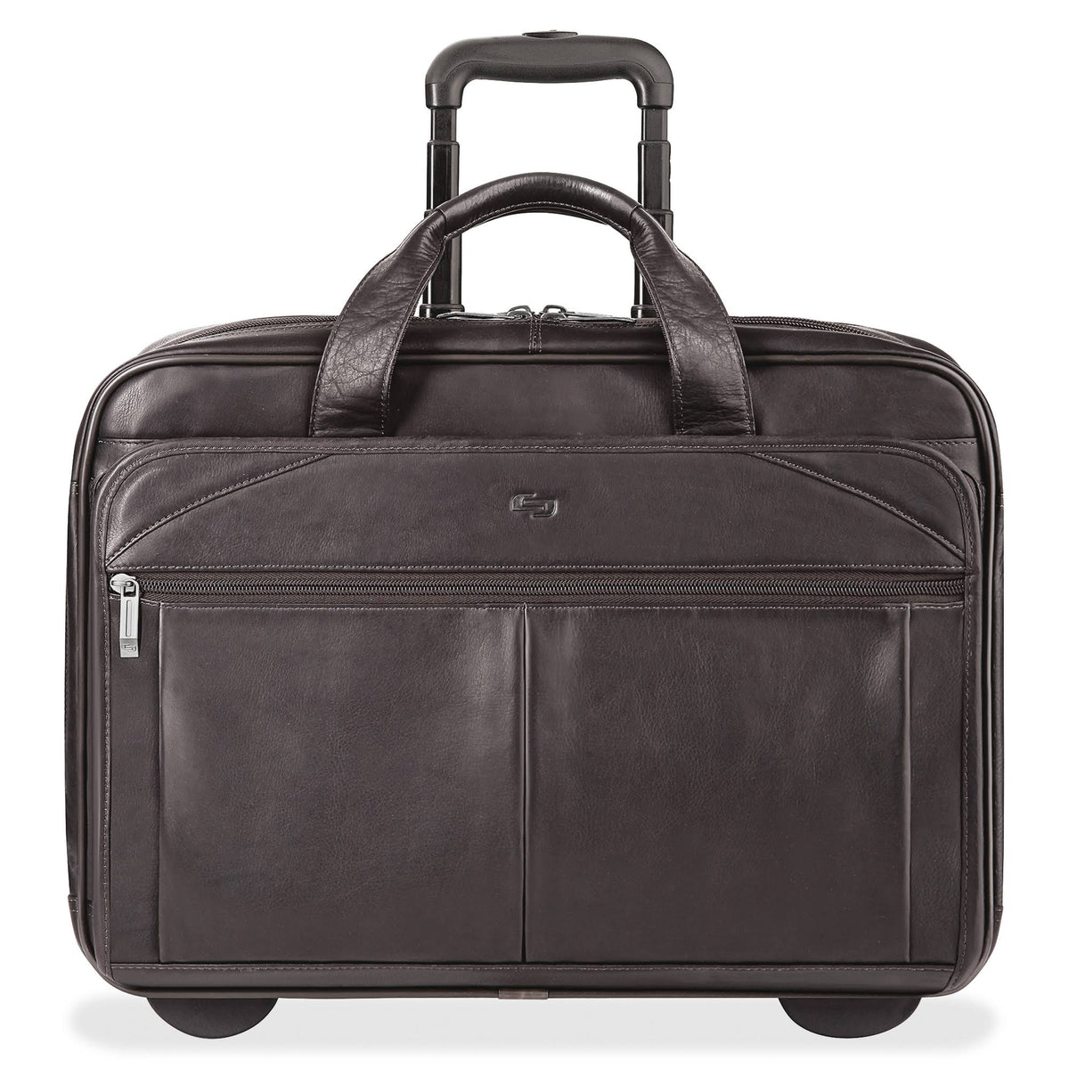 Executive Leather Rolling Case R4626