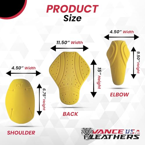 Level 2 Certified Back Shoulder and Elbow Armor Pads P28164