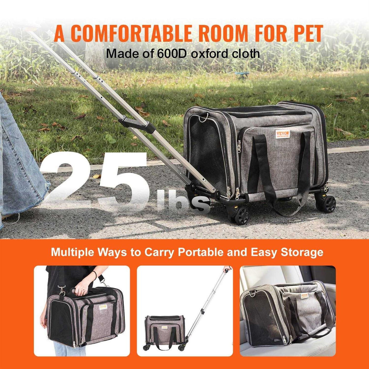 Cat Carrier with Wheels A926359