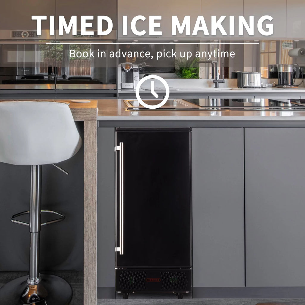 Commercial Ice Maker Machine 80lbs/24H Stainless Steel Black B726662