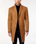 Wool-Blend Over Coat Slim-Fit 40r Camel R79269