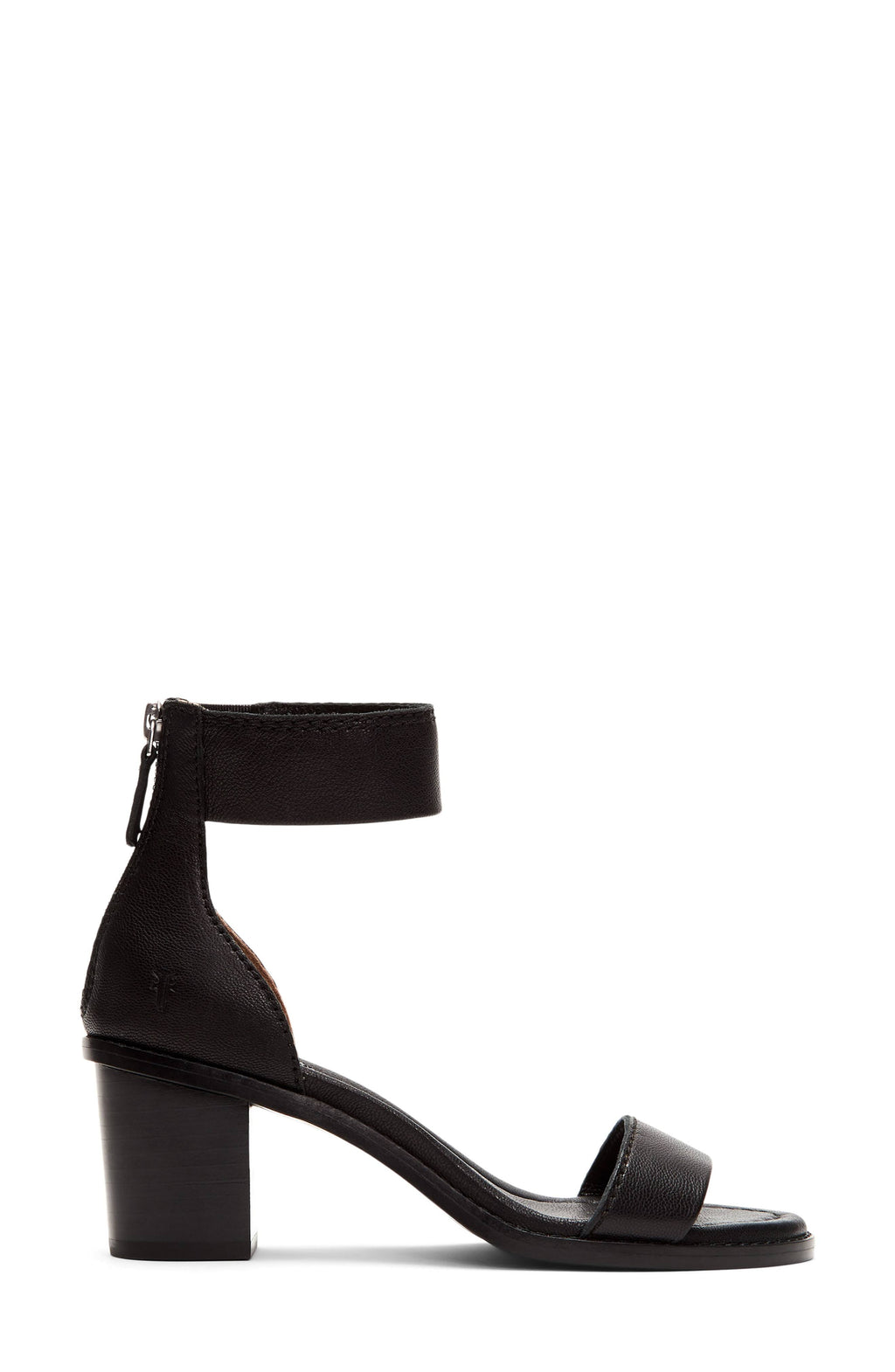 Black Back Zip Boots W13556