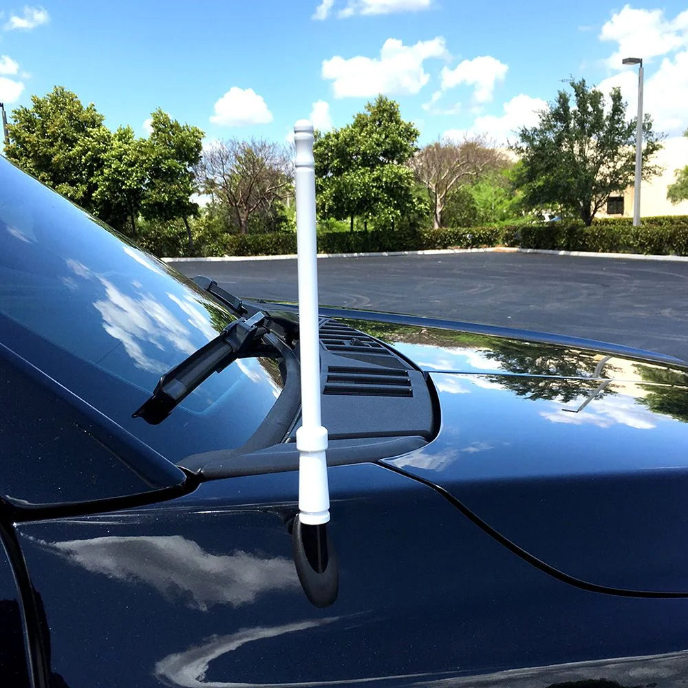 White 12" Antenna Mast R9416