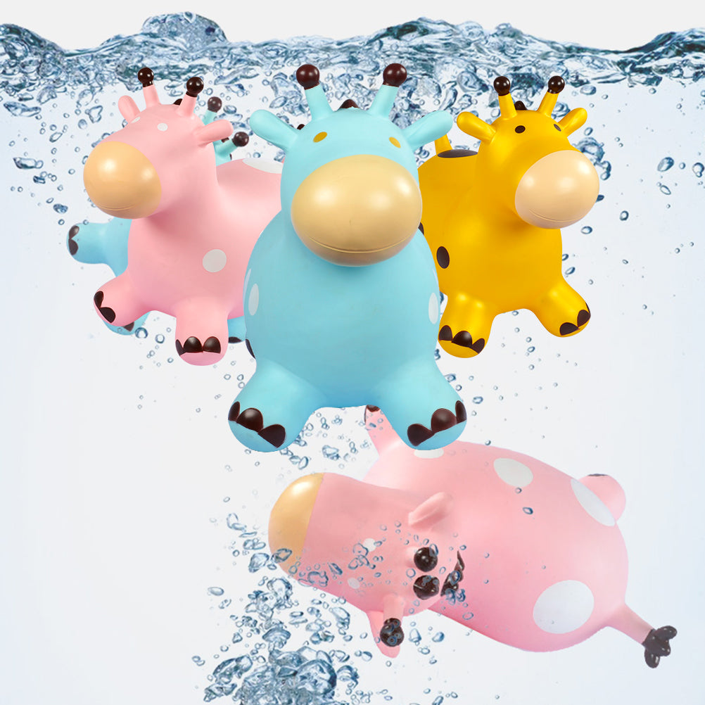 Inflatable Bouncing Horse Toy with Air Pump (Pink) P279103